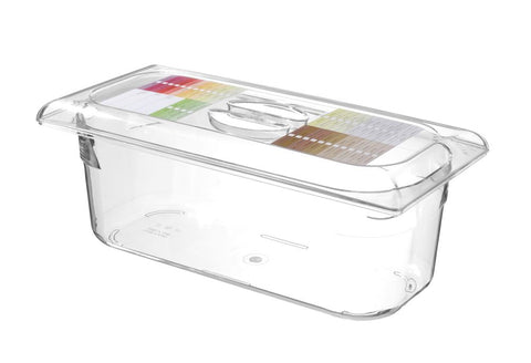 Eiscreme-Behälter Polycarbonat, HENDI, 5L, Transparent, 360x165x(H)120mm