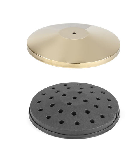 Absperrpfosten, goldfarben