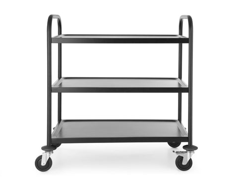 Servierwagen mattschwarz