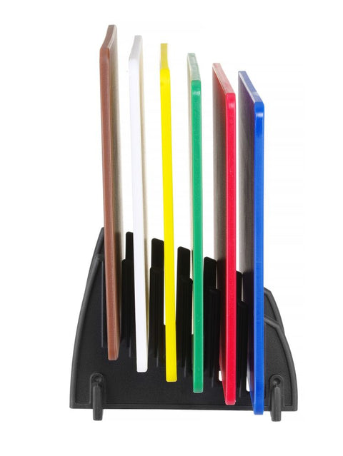 Satz mit 6 Schneidebrettern HACCP mit Halterung., HENDI, 6 Stk., 450x300mm