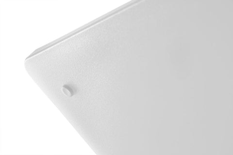 Schneidbrett mit Rille, HENDI, Weiß, 355x250x(H)15mm