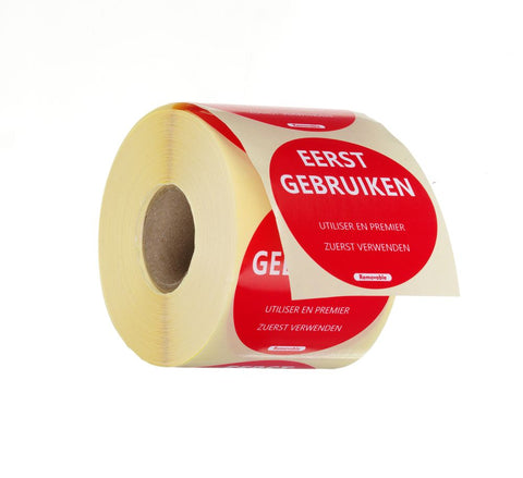 Lebensmittelsicherheit-Aufkleber, mehrfach verwendbar, leicht entfernbar, „USE FIRST“ (Zuerst verwenden)