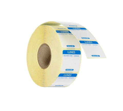 Täglich anwendbare Lebensmittelsicherheitsetiketten, mehrfach verwendbar, leicht entfernbar , HENDI, Blau, 1000 Stk., 25x25x(H)mm