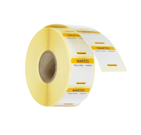 Täglich anwendbare Lebensmittelsicherheitsetiketten, mehrfach verwendbar, leicht entfernbar , HENDI, Gelb, 1000 Stk., 25x25x(H)mm