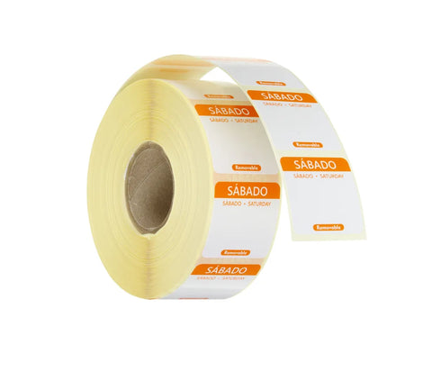 Täglich anwendbare Lebensmittelsicherheitsetiketten, mehrfach verwendbar, leicht entfernbar , HENDI, Orange, 1000 Stk., 25x25x(H)mm