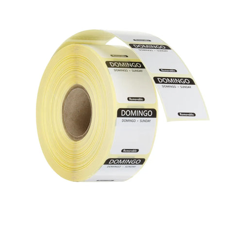 Täglich anwendbare Lebensmittelsicherheitsetiketten, mehrfach verwendbar, leicht entfernbar , HENDI, Schwarz, 1000 Stk., 25x25x(H)mm