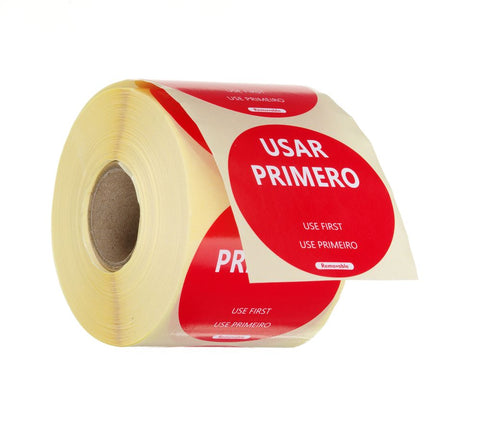 Lebensmittelsicherheitsaufkleber, mehrfach verwendbar, leicht entfernbar, „USE FIRST“ (Zuerst verwenden)
