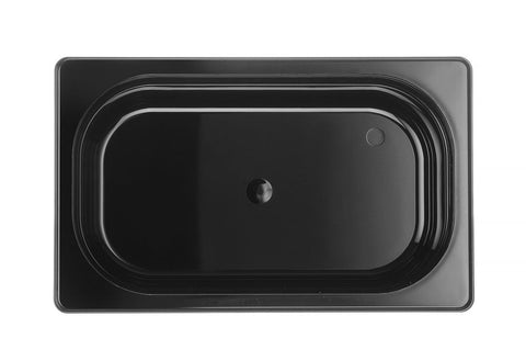 Gastronorm-Behälter 1/4, HENDI, Profi Line, GN 1/4, 1,8L, Schwarz, 265x162x(H)65mm