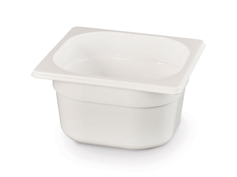 Gastronorm-Behälter 1/6, HENDI, GN 1/6, 1,6L, Weiß, 176x162x(H)100mm
