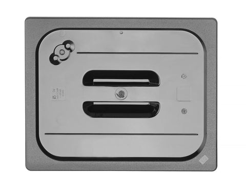 Gastronorm-Deckel, HENDI, GN 1/2, Schwarz, 325x265mm