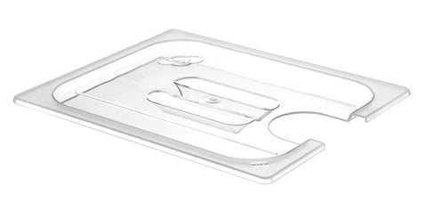 Gastronorm-Deckel mit Sous-Vide-Stab-Aussparung, HENDI, GN 1/2, Transparent, 265x325mm