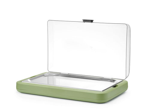 Kühldisplay UNIQ, HENDI, designed by Robert Bronwasser, GN 1/1, Grün, 593x389x(H)147mm, Rechteckig
