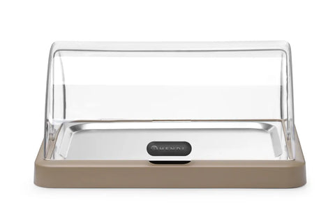 Rolltop Kühldisplay Duo UNIQ, HENDI, designed by Robert Bronwasser, Einzel, Beige, 460x355x(H)220mm, Rechteckig