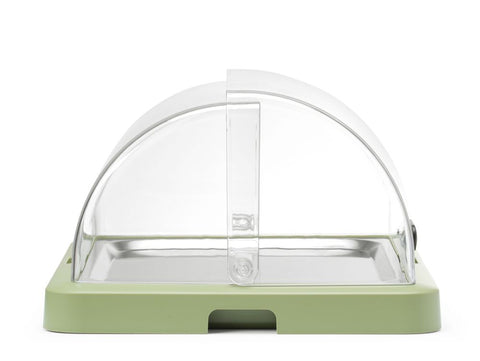 Rolltop Kühldisplay Duo UNIQ, HENDI, designed by Robert Bronwasser, Einzel, Grün, 460x355x(H)220mm, Rechteckig