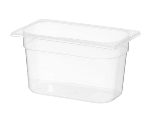Gastronorm-Behälter 1/4, HENDI, Profi Line, GN 1/4, 4L, Transparent, 265x162x(H)150mm