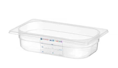 Gastronorm-Behälter 1/4, HENDI, GN 1/4, 1,8L, Transparent, 265x162x(H)65mm