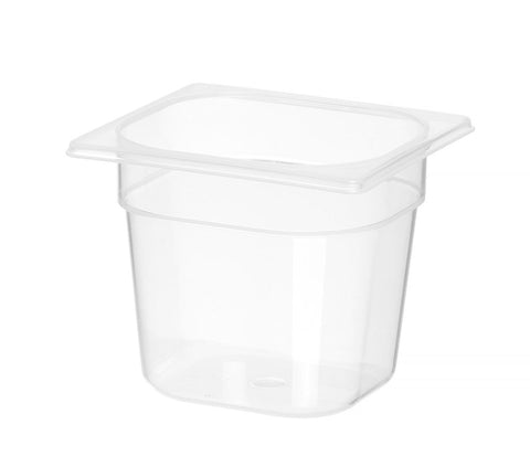 Gastronorm-Behälter 1/6, HENDI, Profi Line, GN 1/6, 2,4L, Transparent, 176x162x(H)150mm
