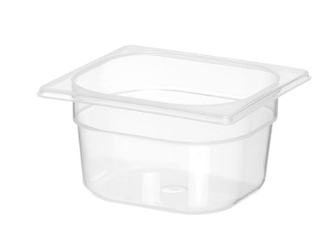 Gastronorm-Behälter 1/6, HENDI, Profi Line, GN 1/6, 1,6L, Transparent, 176x162x(H)100mm