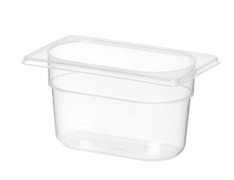Gastronorm-Behälter 1/9, HENDI, Profi Line, 1,0, GN 1/9, 1L, Transparent, 176x108x(H)100mm