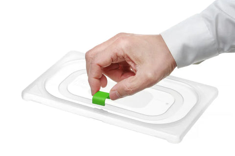 Farbcodierungsclips für HACCP-Aufbewahrungsbehälter, HENDI, Grün, 12 Stk