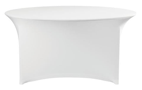 Tischbezug rund, HENDI, 817407, Weiß, ⌀1800x(H)760mm