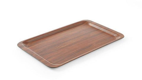 Serviertablett, rechteckig, rutschfest, laminiert